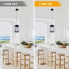 Bella Depot Modern Small Black Crystal Chandelier Luxury Dimmable Metal Pendant Light for Hallway, Kitchen Island - 4 of 4