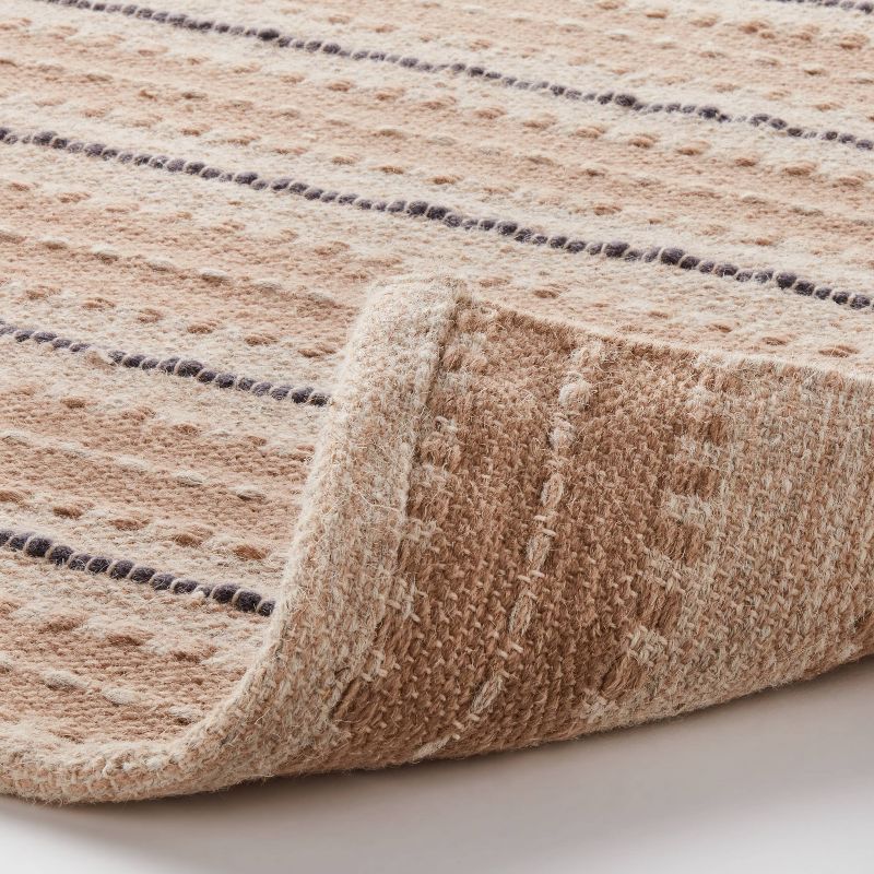 Striped/Clipped Yarn Rug Beige - Threshold™ designed with Studio McGee, 4 of 5