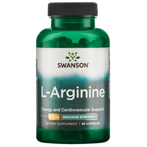 Swanson Dietary Supplements Maximum Strength L-arginine 850 Mg Capsule ...