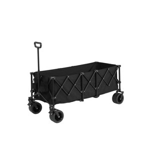 Foldable Extended Wagon with Extra Large Capacity, Heavy Duty Utility Cart with All Terrain Wheels for Camping, Garden, Beach, Shopping-The Pop Home - 1 of 4