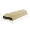 Saloniture Jumbo Half 26" x 9" x 4.5" Round Massage Table Bolster Pillow Pad - 3 of 4