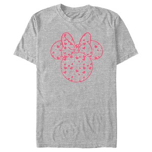 Men's Mickey & Friends Mickey and Friends Minnie Heart Silhouette T-Shirt - 1 of 4