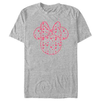 Men's Mickey & Friends Mickey and Friends Minnie Heart Silhouette T-Shirt