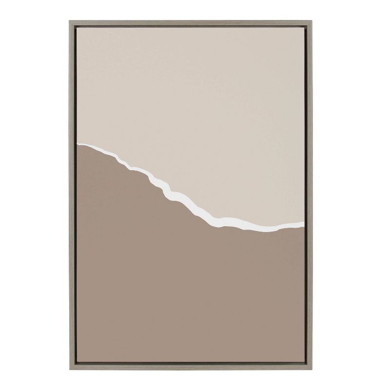 23&#34; x 33&#34; Sylvie Muted Abstract Landscape Framed Canvas by Creative Bunch Gray - Kate &#38; Laurel All Things Decor, 3 of 8