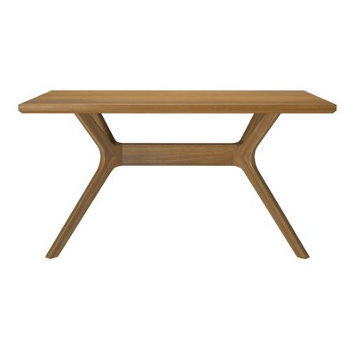 Verso 60'' Pecan Solid Wood Rectangular Dining Table