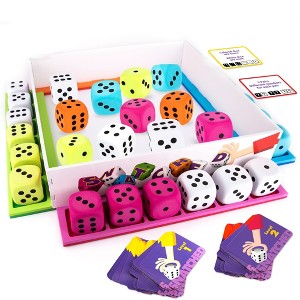 Gamie Snatched Dice Game with 24 Dice, 4 Racks, and 60 Challenge Cards - 1 of 4
