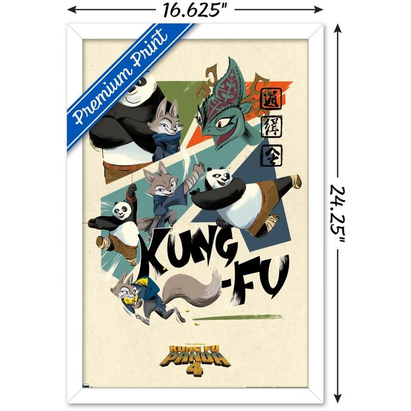Trends International Kung Fu Panda 4 - Kung-Fu Framed Wall Poster Prints, 3 of 7
