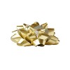 Glitter Gift Bow Gold - Spritz™: Decorative Bows for Gift Wrapping, Birthday & Easter, Solid Pattern, 6" Plastic Accessory - 3 of 4