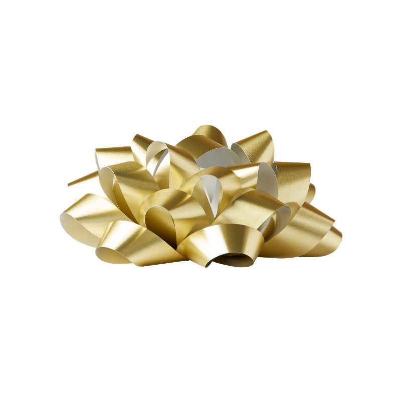 Glitter Gift Bow Gold - Spritz&#8482;, 4 of 8