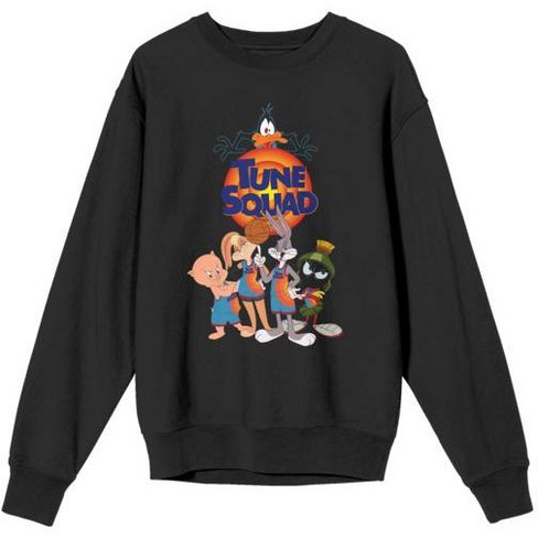 Space Jam 2 Tune Squad Women s Black Crewneck Fleece Sweatshirt xl Target