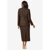 Jessica London Women's Plus Size 2-Piece Stretch Crepe Single-Breasted Skirt Suit - 3 of 4