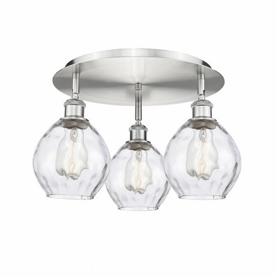 Waverly - 3 Light Flush Mount In Industrial Style-9 Inches Tall and 17.75 Inches Wide