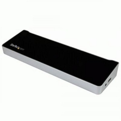 StarTech.com USB 3.0 Triple Monitor Docking Station - Compatible with Windows / macOS - Supports Three Displays