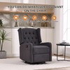 MOONMISS Rocking Recliner Chair,360 Degree Swivel Nursery Rocking Chair,Glider Chair - 3 of 4