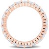 EVERLY JEWELRY | Cubic Zirconia Multiple-color option Silver Eternity Ring. - 4 of 4