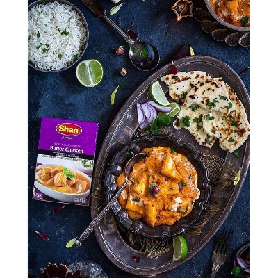 Shan Butter Chicken Recipe and Seasoning Mix 1.76 oz Pack of 6