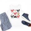 The Juniper Shop Coquette Baseball Red Chart Youth Tank Top - 3 of 4