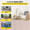 VEVOR Boat Carpet, 6 ft x 29.5 ft Marine Carpet for Boats, Waterproof Light Brown Carpet with Marine Backing,Brown - 3 of 4