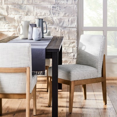 Upholstered Natural Wood Slipper Dining Chair - Hearth & Hand™ with Magnolia