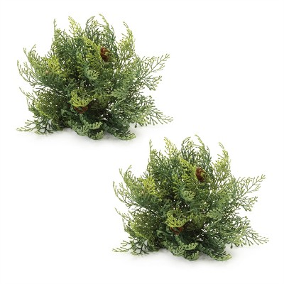 Cedar Pinecone Half Orb (Set of 2)