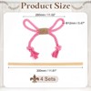 Unique Bargains Cotton Hand-Woven Decorative Tassel Curtain Tiebacks with Wood Club - 2 of 4