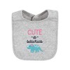 Hudson Baby Infant Girl Cotton Bibs, Cute-A-Saurus, One Size - 4 of 4