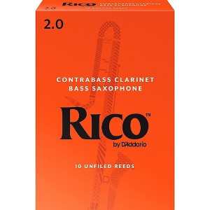 Rico Contra-Alto/Contrabass Clarinet Reeds, Box of 10 Strength 2 - 1 of 4