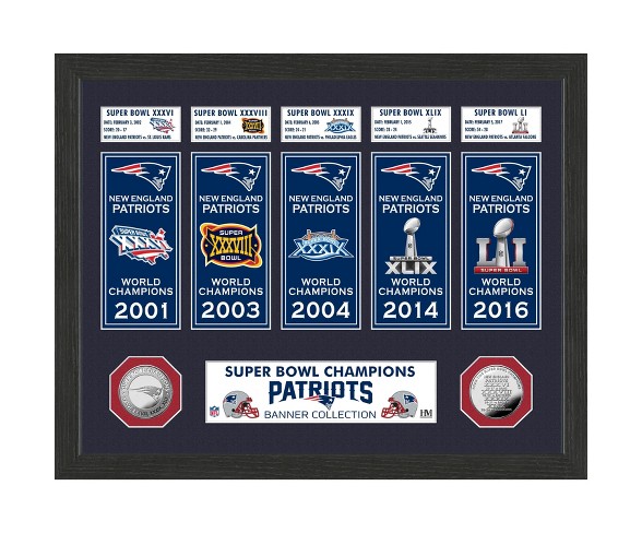 NFL New England Patriots Champions Banner Collection Photo Mint