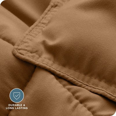 Full Caramel Down Alternative Microfiber Comforter Set