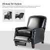 Deborah Modern Wooden Upholstery Modern Genuine Leather Recliner with Nailhead Trim for Living Room and Bedroom  | ARTFUL LIVING DESIGN - 4 of 4