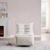 Modern Swivel Lazy Chair with Side Pockets, Leisure Upholstered Recliner - ModernLuxe - image 2 of 4