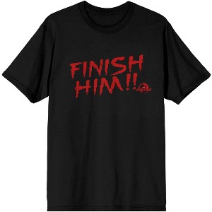 Mortal Kombat Finish Him Men's Black Tee - 1 of 1