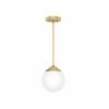 Hunter Fans 7.9" Hepburn Ceiling Light Modern Brass Finish - 3 of 4