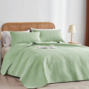 BAGOKIE 3 Pieces Quilt Set for All Season - 1 of 4