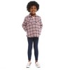 Andy & Evan  Kids Pink Plaid Shacket - 2 of 4