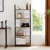 AZL1 Life Concept Utility Storage Drawers 5 Tier Modern Bookcase Space Saving Storage Shelf for Living Room, Bedroom, Brown, 23.6"*11.8"*62.2" - 2 of 4