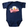 The Juniper Shop Summer Vibes Daisy Baby Short Sleeve Bodysuit - NB - Navy - 2 of 4