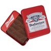 Adult Budweiser Brown Bifold Wallet AOP Bowtie Deboss with ID Window - 4 of 4