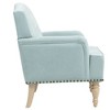 Hrinhom 28.7"W Leisure Armchair, Reading Chair with Wooden Legs,Nailhead Trim - 3 of 4