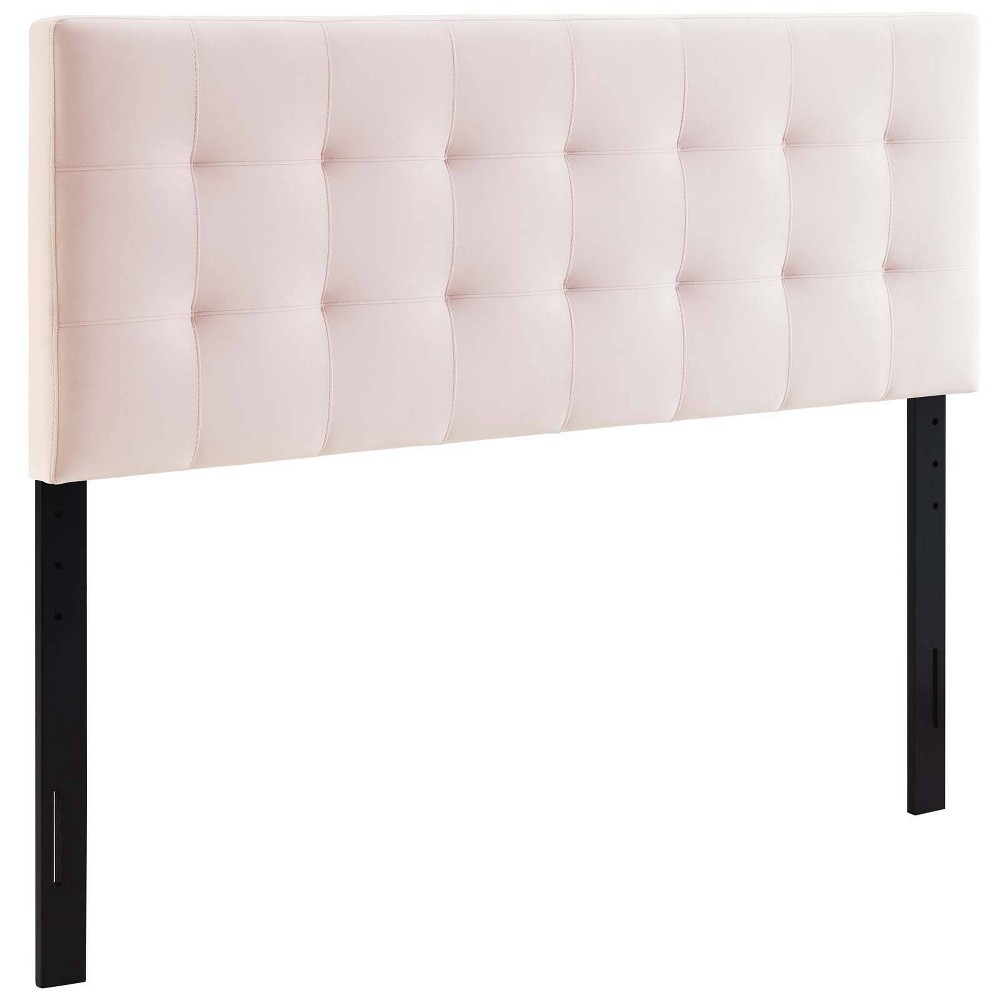 Photos - Bed Frame Modway Queen Lily Biscuit Tufted Performance Velvet Headboard Pink  