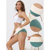 Allegra K Women's High Waist Cotton Comfortable Stretch Soft Tummy Control Briefs 2 Packs - 3 of 4