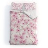 Deny Designs Melly Terpening Cherry Blossom In White Queen/Full Duvet and Sham Set (2-3pc Set) - 2 of 4