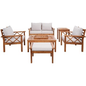 Loanna 6Pc Living Set - Indoor/Outdoor - PAT7307 - Safavieh - 1 of 4