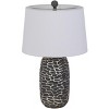 Cal Lighting BO-3089TB-2 150W 3 Way Menlo Resin Table Lamp with Hardback Taper Drum Fabric Shade (Sold As Pairs) - 2 of 4