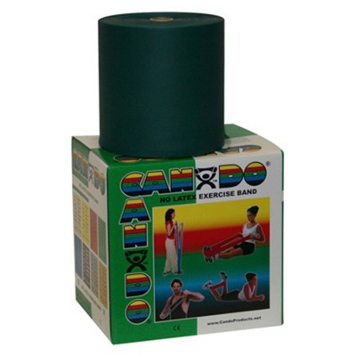 CanDo Latex Free Exercise Band, Medium Resistance, 50 Yard Roll, Green