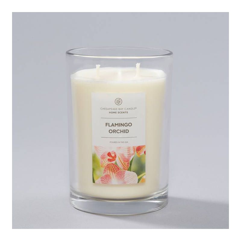 19oz 2 Wick Jar Candle Flamingo Orchid - Home Scents by Chesapeake Bay Candle, 5 of 7
