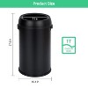 17 Gallon Trash Can–Fingerprint-Proof Stainless Steel,Round Garbage Bin for Restaurant,Home,Office - 2 of 4
