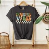 Simply Sage Market Women's Thankful Vibes Checkered Short Sleeve Graphic Tee - 2 of 2