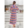 ADR Plush Fleece Women's Robe, Long Hooded Women's Bathrobe, Soft Cozy Women's Bath Robe & Plus Sizes - 3 of 4