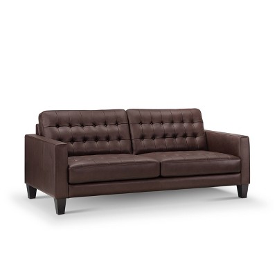 Tova Leather Sofa Brown - Abbyson Living